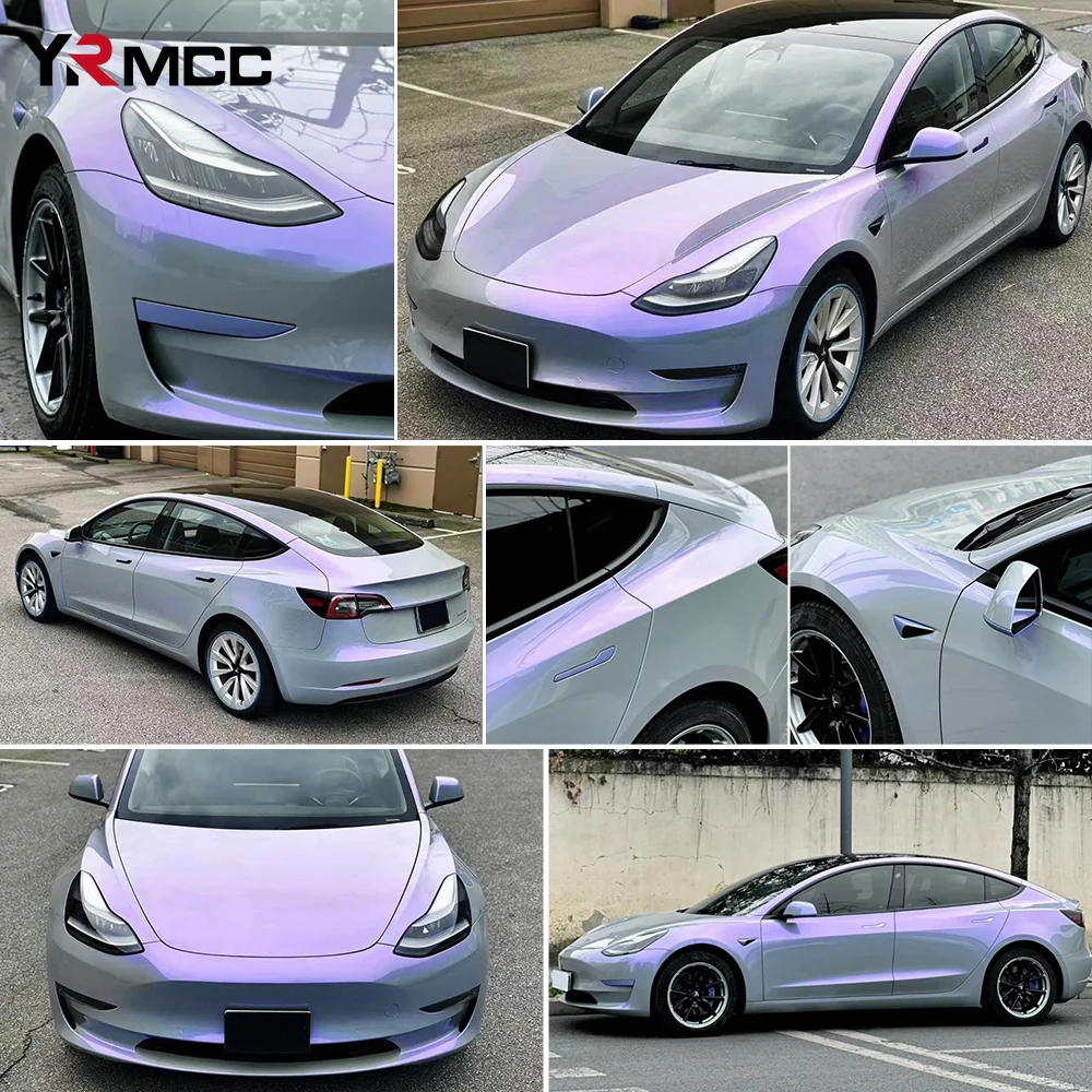 Pegatinas de vinilo para coche, pegatinas impermeables para decoración de carrocería de coche, color morado grisáceo, accesorios para SUV y BMW