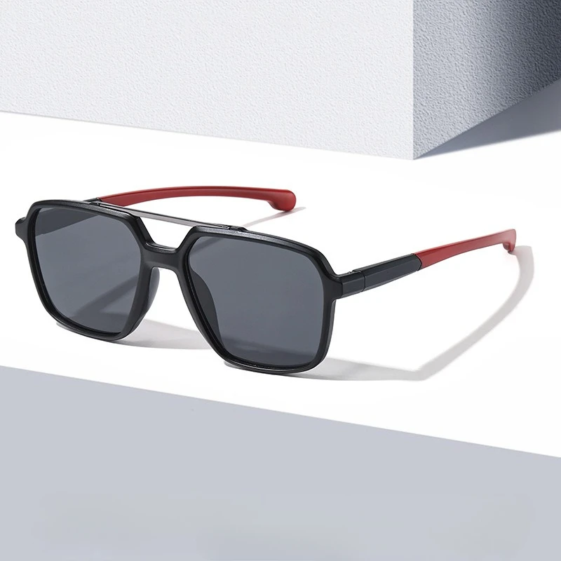 نظارات شمسية Double Bridge Aviator للرجال والنساء، ملابس أنيقة للجنسين مع حماية من الأشعة فوق البنفسجية بنسبة 100%، نظارات شمسية كلاسيكية كلاسيكية #1