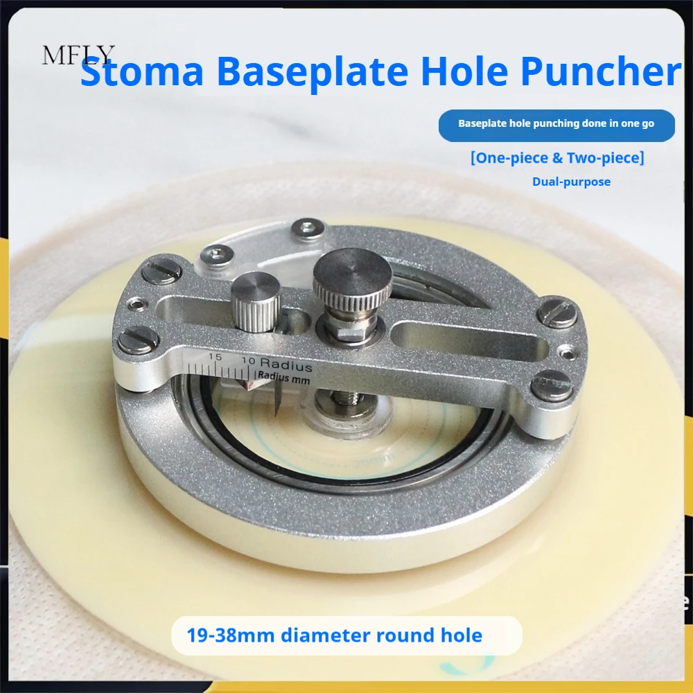 JHZ forOstomy Flange Hole Cutter - Adjustable Cutting Tool (19-38mm) for Ostomy Bags