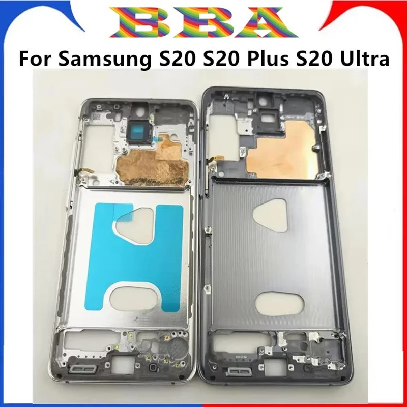 Cadre central pour Samsung Galaxy S20, S20 Plus, S20 Ultra, boîtier de téléphone, châssis, plaque LCD