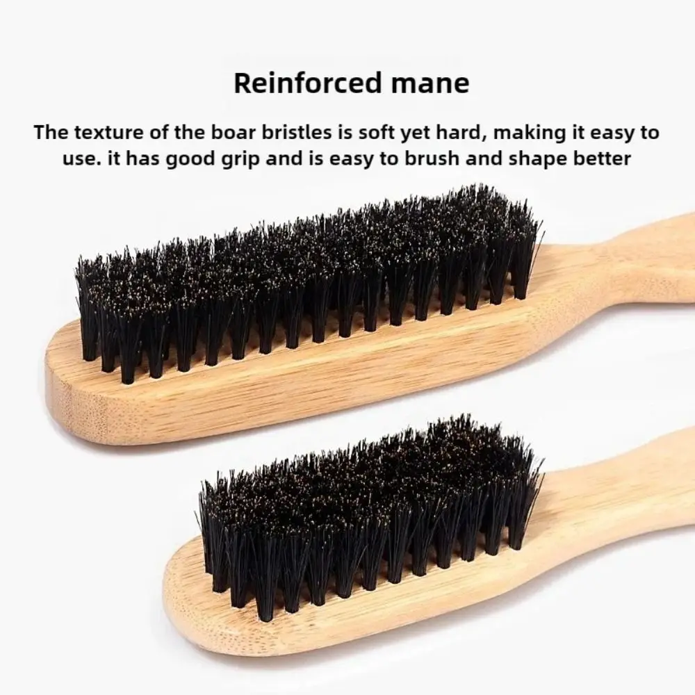 Cepillo de pelo de cerdas de jabalí de madera, diseño de recogida, acabado suave, cepillo de pelo liso, función de provocación, Control de malabares