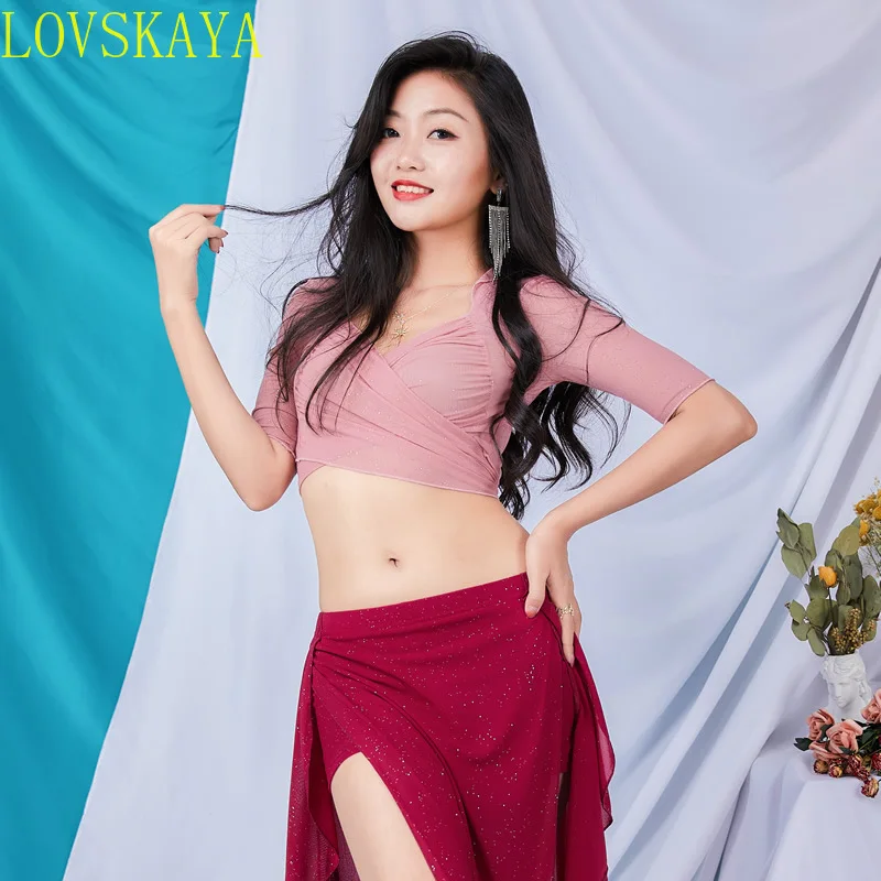 Belly dance practice suit drawstring skirt Eastern beginner dance suit Comfortable and minimalist clothing Dance suit