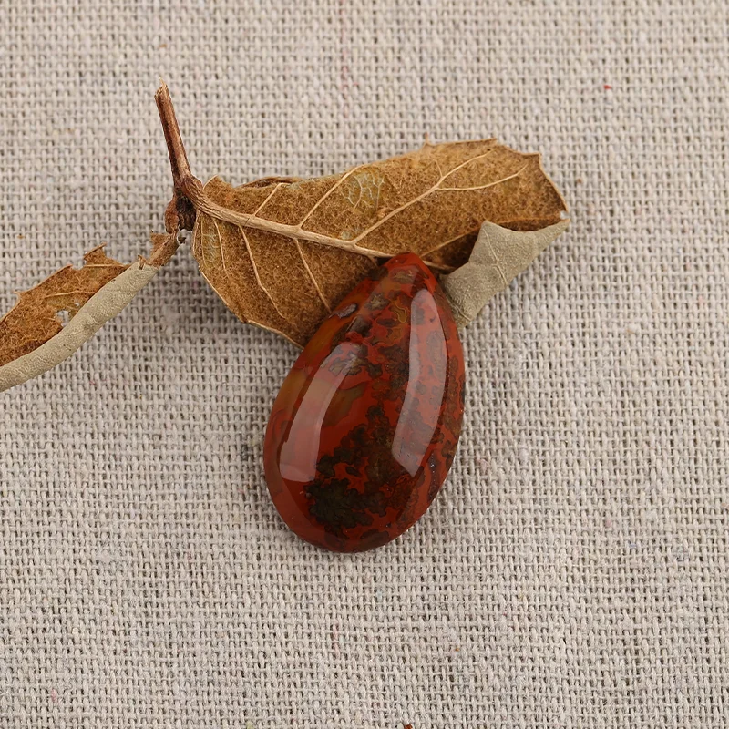 B&F Handmade Warring States Red Agate Pendants, Genuine Natural stones beads, Unique Stones for jewelry & DIY Earring Beads