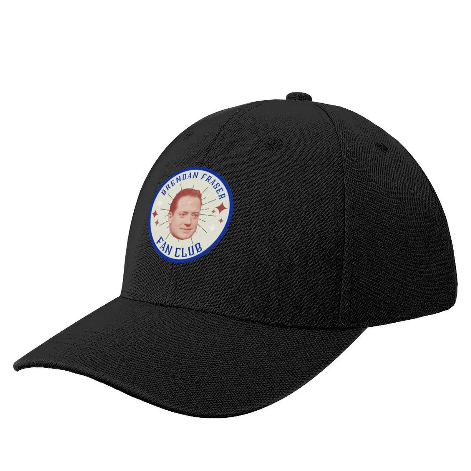 Brendan Fraser Fan Club Badge Sticker Baseball Cap Ball Cap Big Size Hat birthday Wild Ball Hat Hats Woman Men's