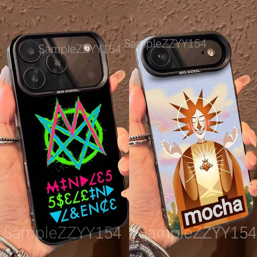 

Mindless Self Indulgence Phone Case For iPhone 17,16,15,14,13,12,X,8,Pro,Max,Plus,E,SE4,Air,Mini Black IMD Matte