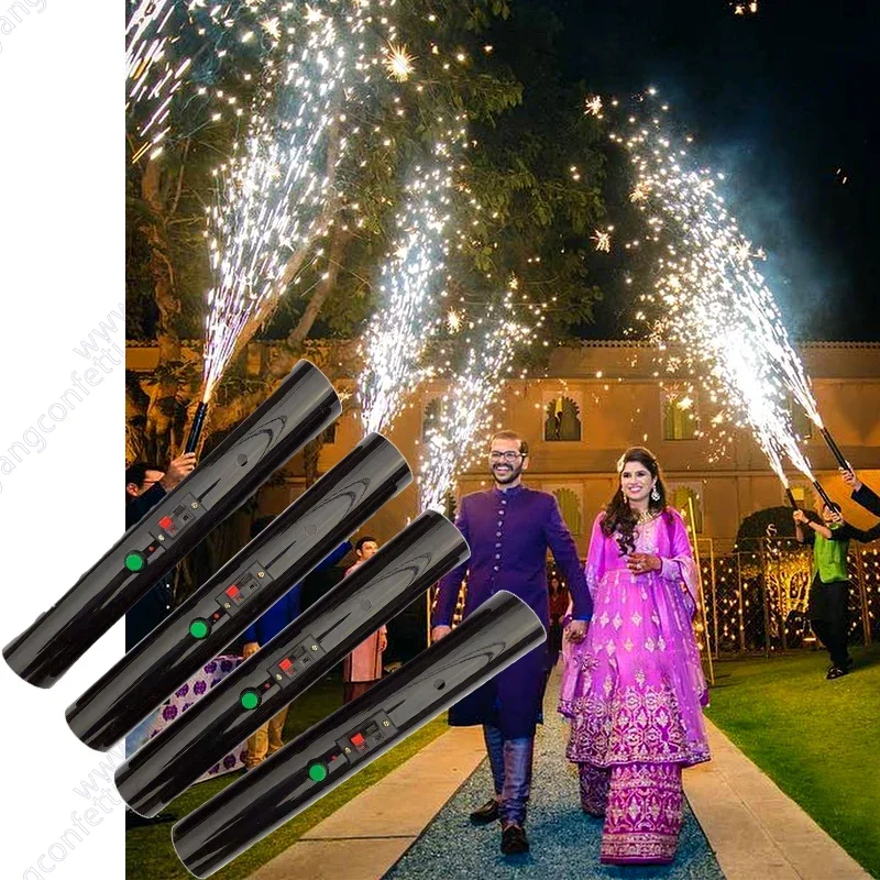 Hand Held Cold Pyro Fountain Shoot System Machine for Wedding Party Stage Decoration Dj Marriage Engagement Bride First Dance FX