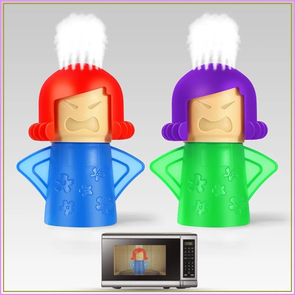 Microwave Oven Steam Cleaner, 2 Pack - Fun and Easy Way to Clean Kitchen with Amazing Results