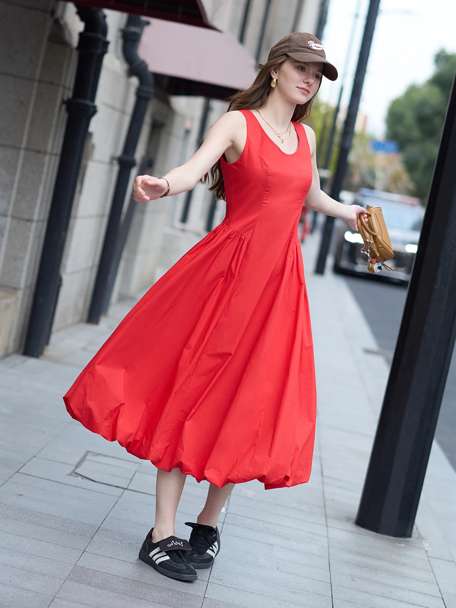 Women's Sleeveless Long Dress - Two Length Options for Spring Summer 2025