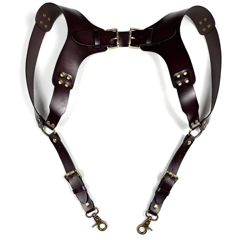 Genuine Leather Men's Shoulder Strap Suspender Armpit