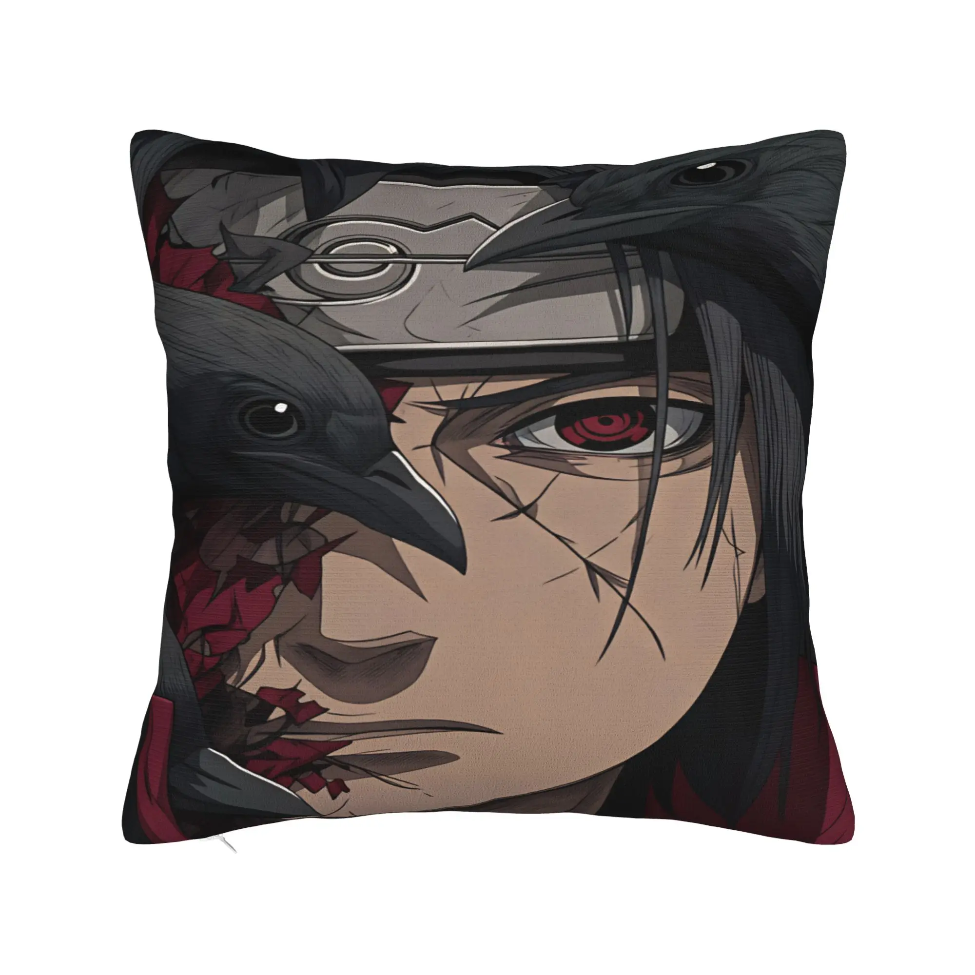Uchiha Itachi Pillow Case  Comfy Pillow Cover Novelty Cushion Cover For Sofa Car Home Decor