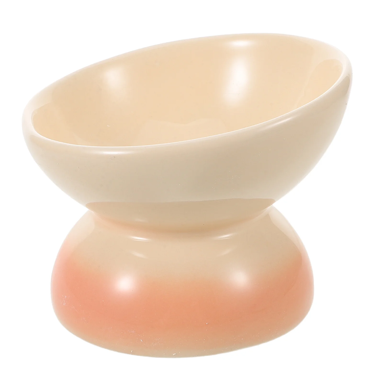 

Tilted Ceramic Elevated Cat Bowl Raised Pet Food Dish Indoor Antivomit Water Feeder for Kittens Puppies Cat Dishes