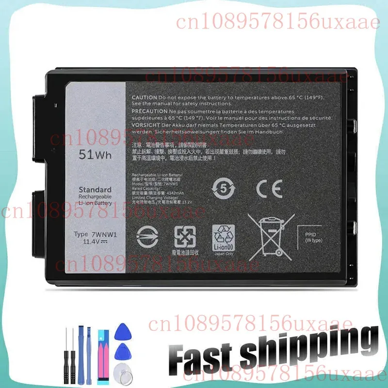 

7WNW1 Laptop Battery For Dell Latitude 7424 5424 5420 Rugged Notebook XMSJ