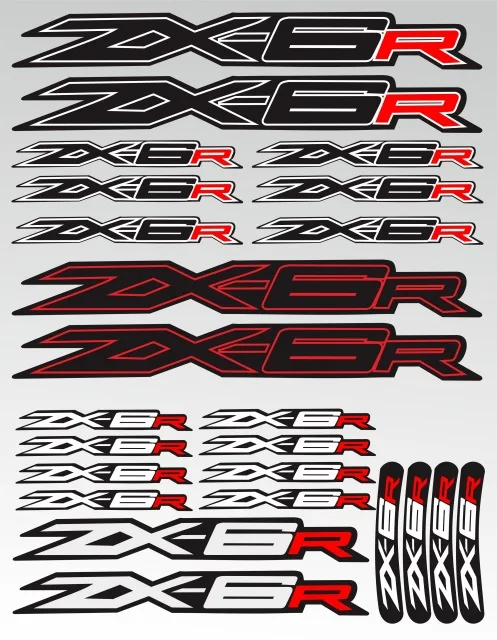 zx6r High Quality Motorcycle Body Reflective Waterproof Stickers Shock Absorber Fuel Tank Sign Decal Accessories For ZX-6R ZX 6R