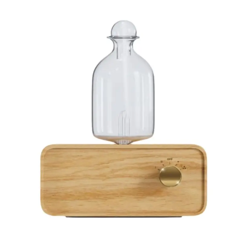 

A006-Waterless Essential Oil Nebulizers Cordless Rechargeable Wooden Glass Cold Aroma Diffuser For Living Room Home Office