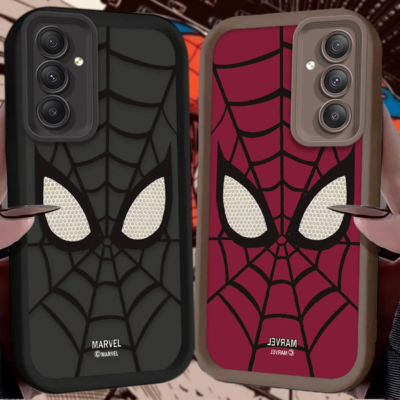 Luxury Marvel Spider Man Phone Case For Samsung Galaxy A16 A26 A36 A56 A05 A05S A15 A25 A35 A55 A54 A34 A24 A14 A13 A52 A52S A51