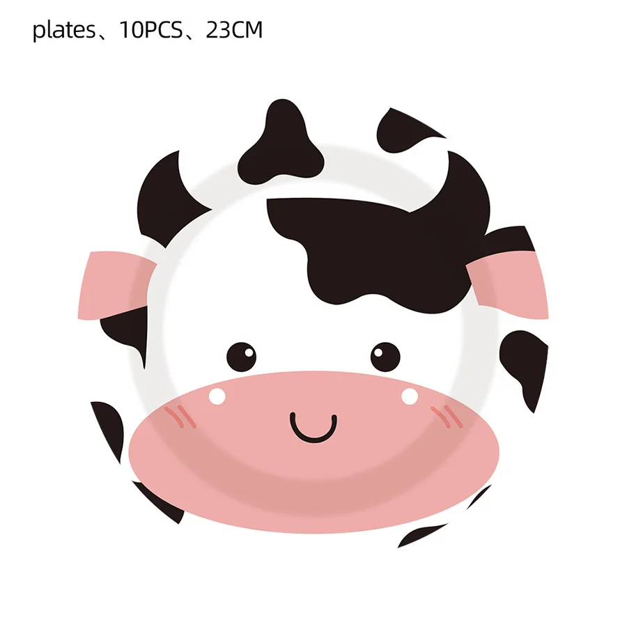 Cow Birthday Party Decorations Paper Plate Napkin Cup Tablecloth  Party Supplies Wedding Supplies Teacher Rewards Prizes