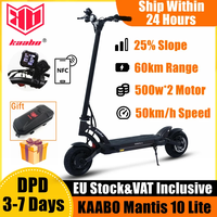 EU Stock Kaabo Mantis 10 Lite 1000W Motor Smart Electric Scooter 50km/h 60KM Range Upgrade NFC Lock New Display Kickscooter