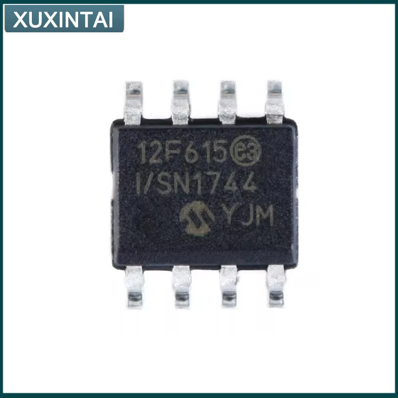 10Pcs/Lot  New Original  PIC12F615-I/SN PIC12F615 SOIC-8 Microcontroller IC 8-Bit 20MHz 1.75KB (1K x 14)