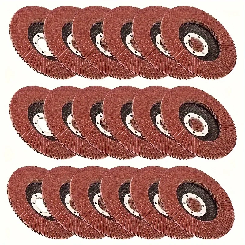 

1/5 pcs 4.5 Inch Flap Discs - 40 60 80 120 Grit Grinding Discs 4 1/2 Assorted Sanding Grinding Wheels,Aluminum Oxide Abrasives,G