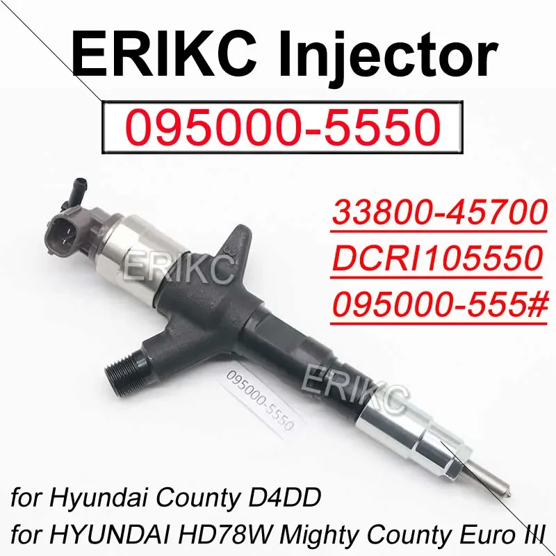 095000-5550 DIESEL FUEL INJECTOR DCRI105550 095000-5552 COMMON RAIL INJECTION NOZZLE FOR HYUNDAI DENSO 095000-5551 33800‐45700