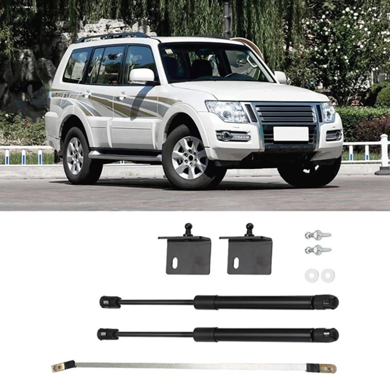 For Mitsubishi Pajero 2006-2016 Hood Engine Support Hydraulic Rod Lifting Strut Spring Shock Absorber Rod Bracket