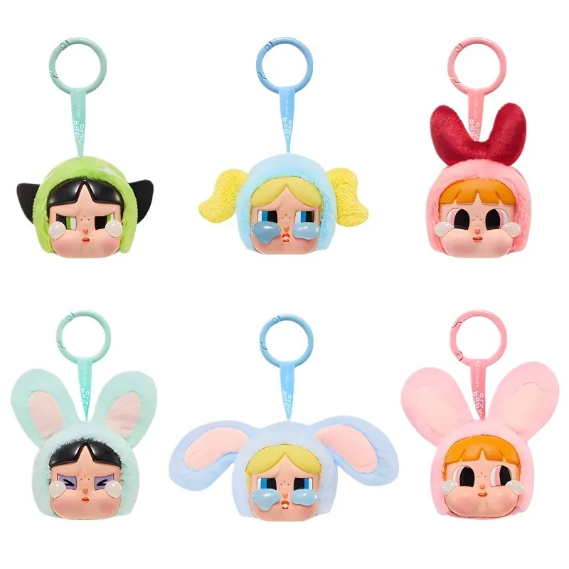 New CRYBABY Series Powerpuff Girls Anime Action Figure Blind Box Mystery Box Trendy Decoration Toys Brithday Girls Gift