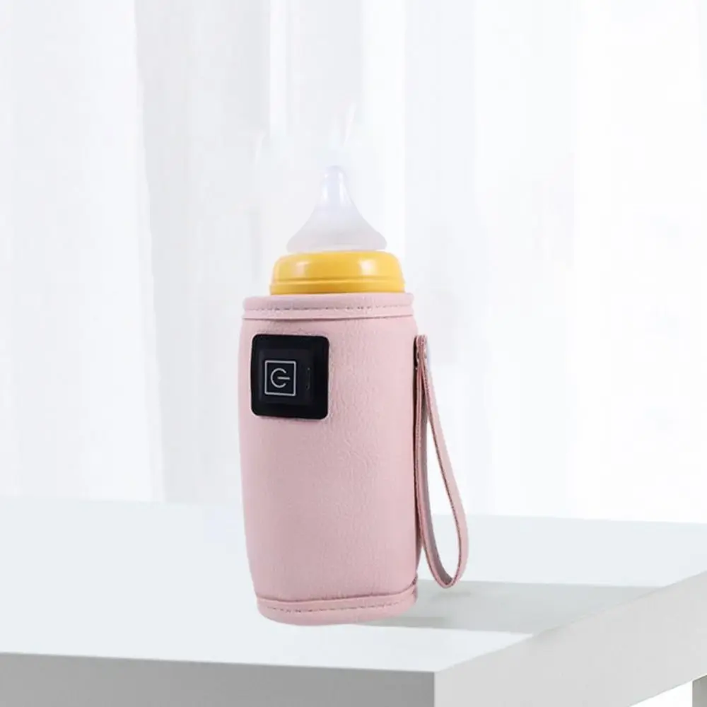 

Чехол-термос для детских бутылочек из искусственной кожи, регулируемый, автомобильный, с USB-подогревом, универсальный подогреватель для детских бутылочек