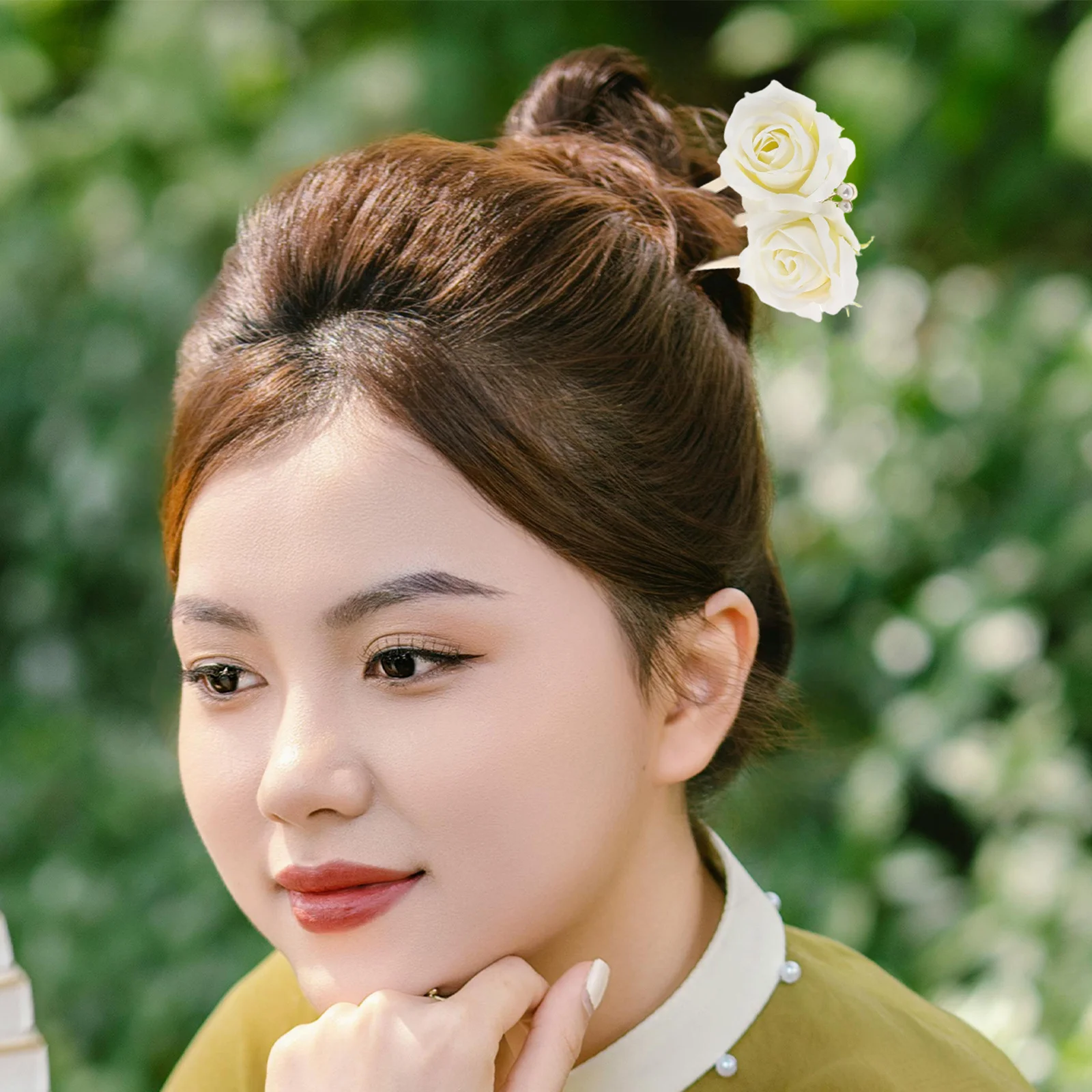 

3Pcs New Chinese Hair Forks Vintage Peony Flower Hair Sticks Updo Chignon Pins for Wedding Festival Vintage Chinese Hairpins