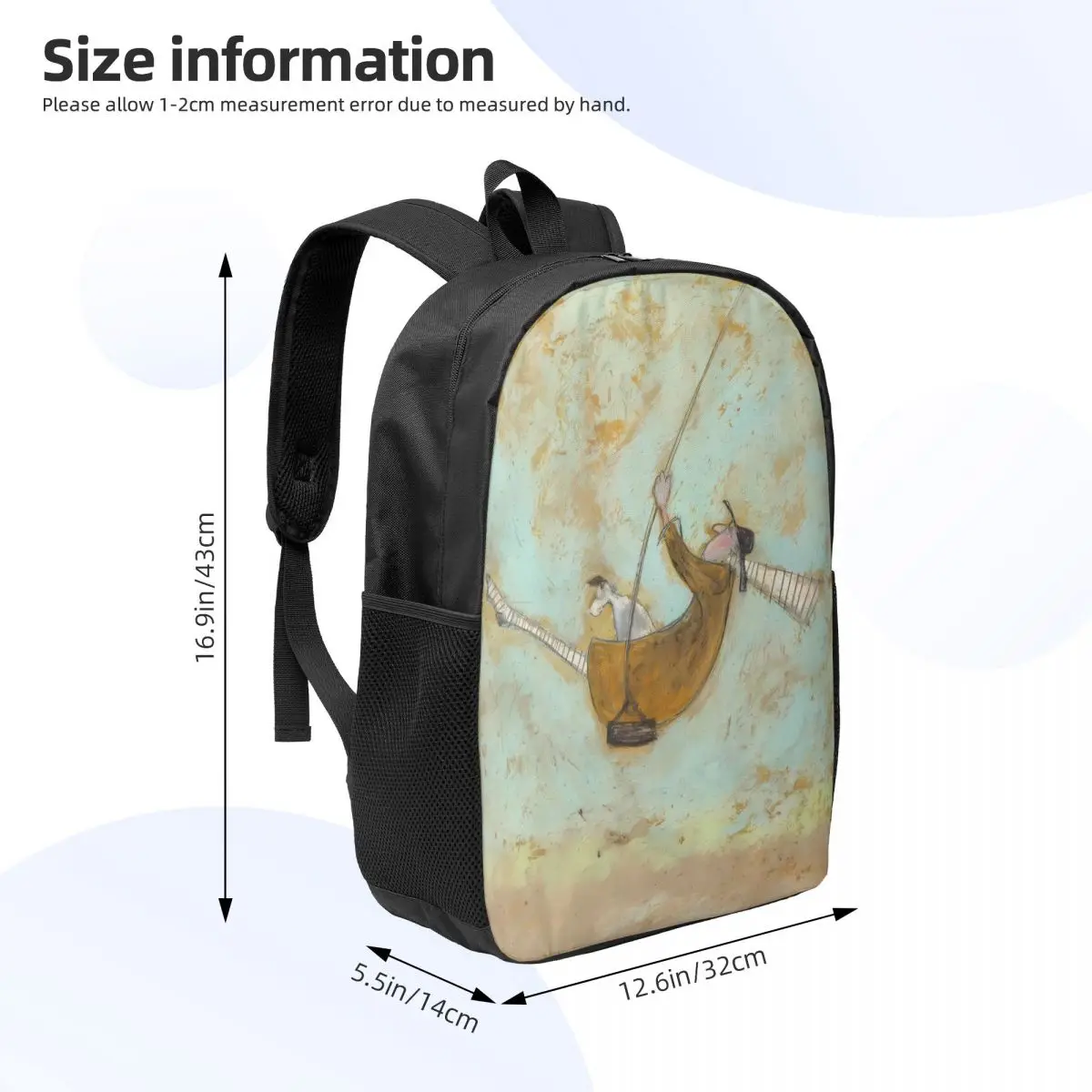 Sam Basic 17-Inch School Backpack - Minimalist and Stylish Backpack for Teens and Young Adults