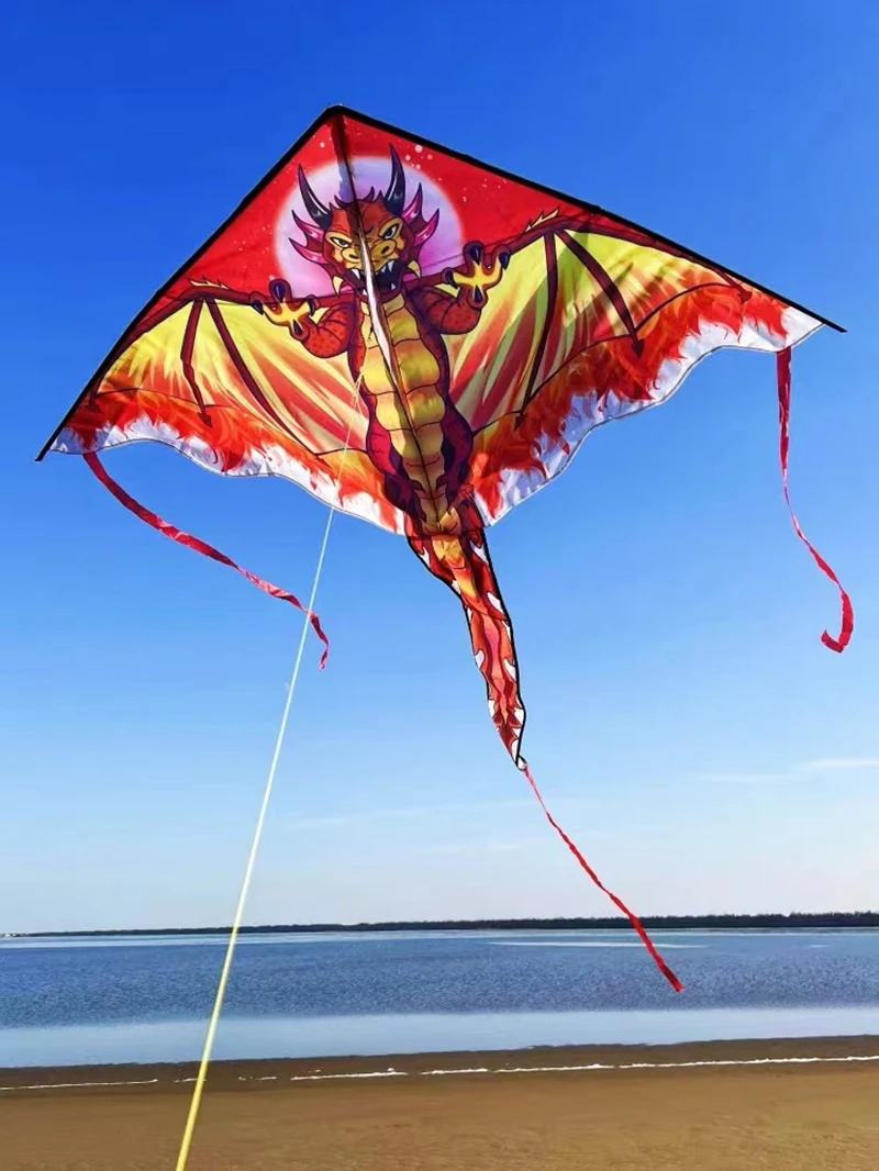 Juguetes voladores de dragones para niños, línea de pipas, fábrica de cometas de águila, juguetes para exteriores, deportes, ocio, pipa de águila, cometa, pipas 3d de nailon