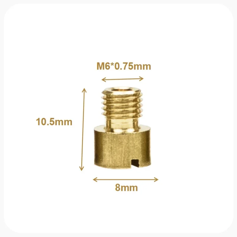 VM16 VM22 Main Jets For MIKUNI VM 11-22 VM 16 22 YFM50 Carburetor Nozzle Main Jet M6*0.75-8 #100- 122 10Pcs Gicleur