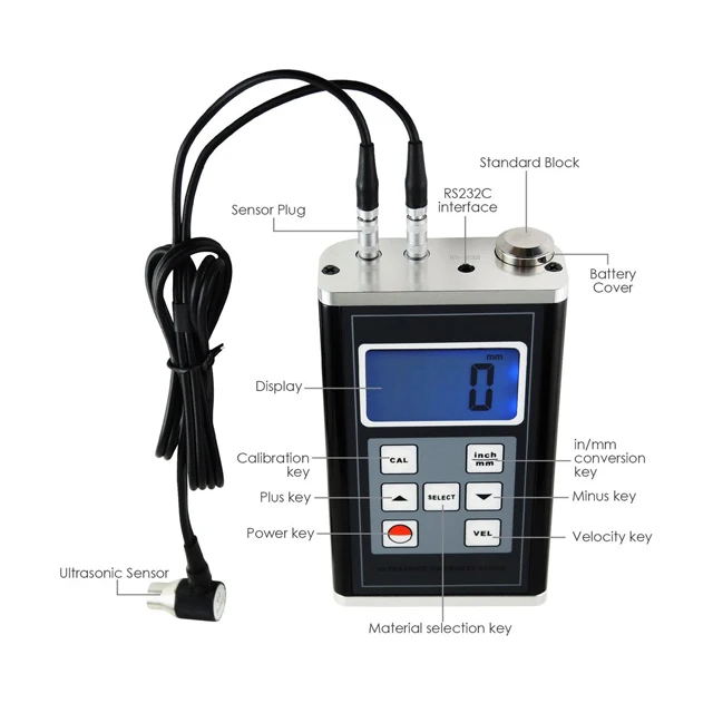 T-Measurement TM-8818 Ultrasonic metal surface Thickness Meter