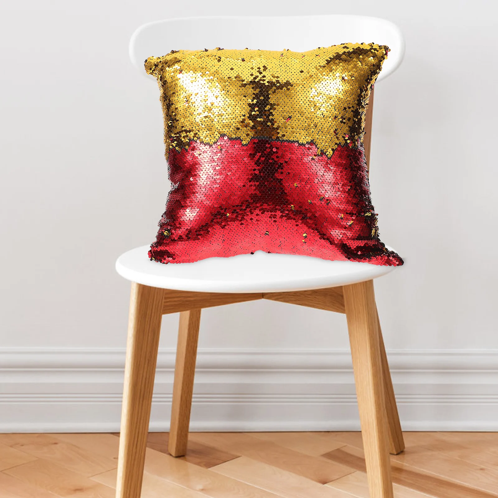 تغيير لون الترتر وسادة غطاء 15.7X15.7 بوصة لامع كيس وسادة ل أريكة سيارة ديكور المنزل رمي وسادة تغطي