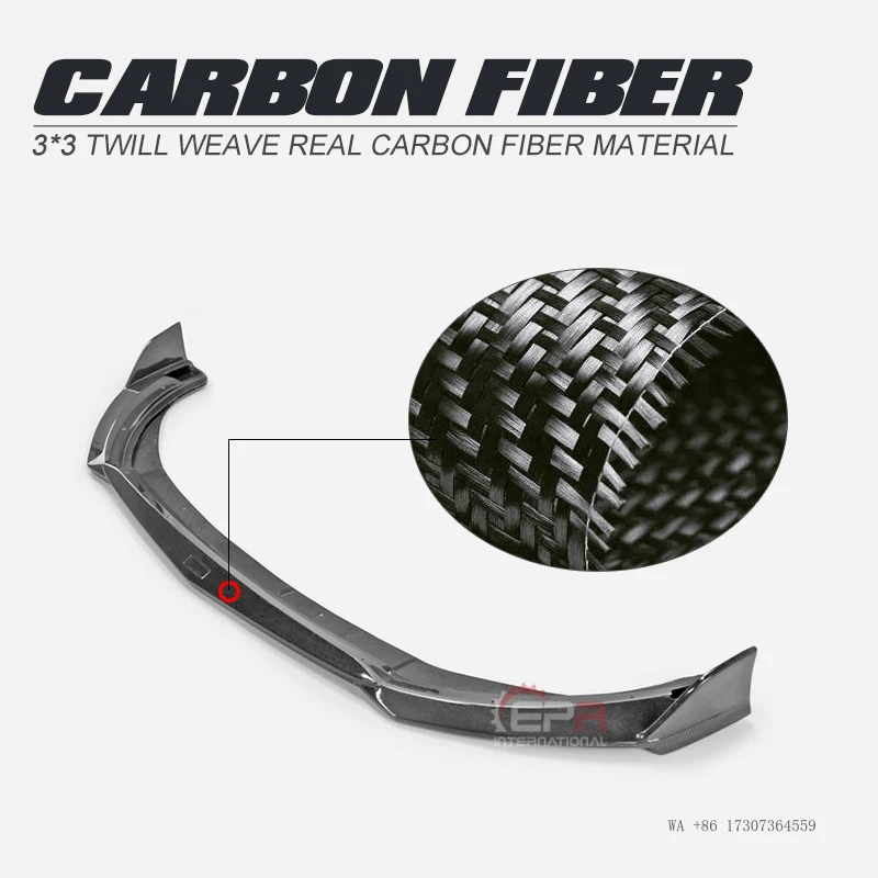 Hot for Toyota GR86 ZN8 carbon fiber modification parts, TOMS style spoiler, splitter, front lip lower trim view 5