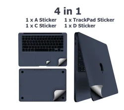 Per MacBook 2023 Air 15 A2941 13 M2 A2681 Pro 14 16 M3 sticker protect film Palms Guard Rest Cover + Trackpad /body Protect Skin