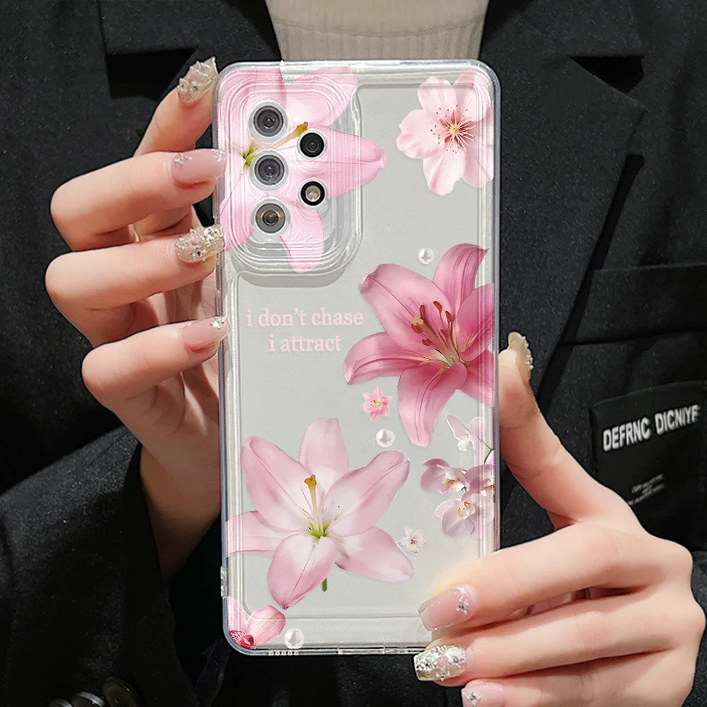 Funda transparente suave para Samsung A56 A36 5G S25 Ultra S24 FE S23 S22 Plus A16 A55 A54 A53 5G A52 A35 A34 A33 A26 A15 A14 A13 A06