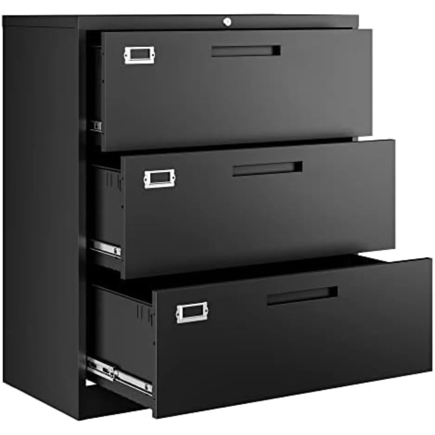 Lateral 3 Drawer File Cabinets with Lock, Metal Filing Storage Vertical Cabinets,Home Office Furniture for Organization