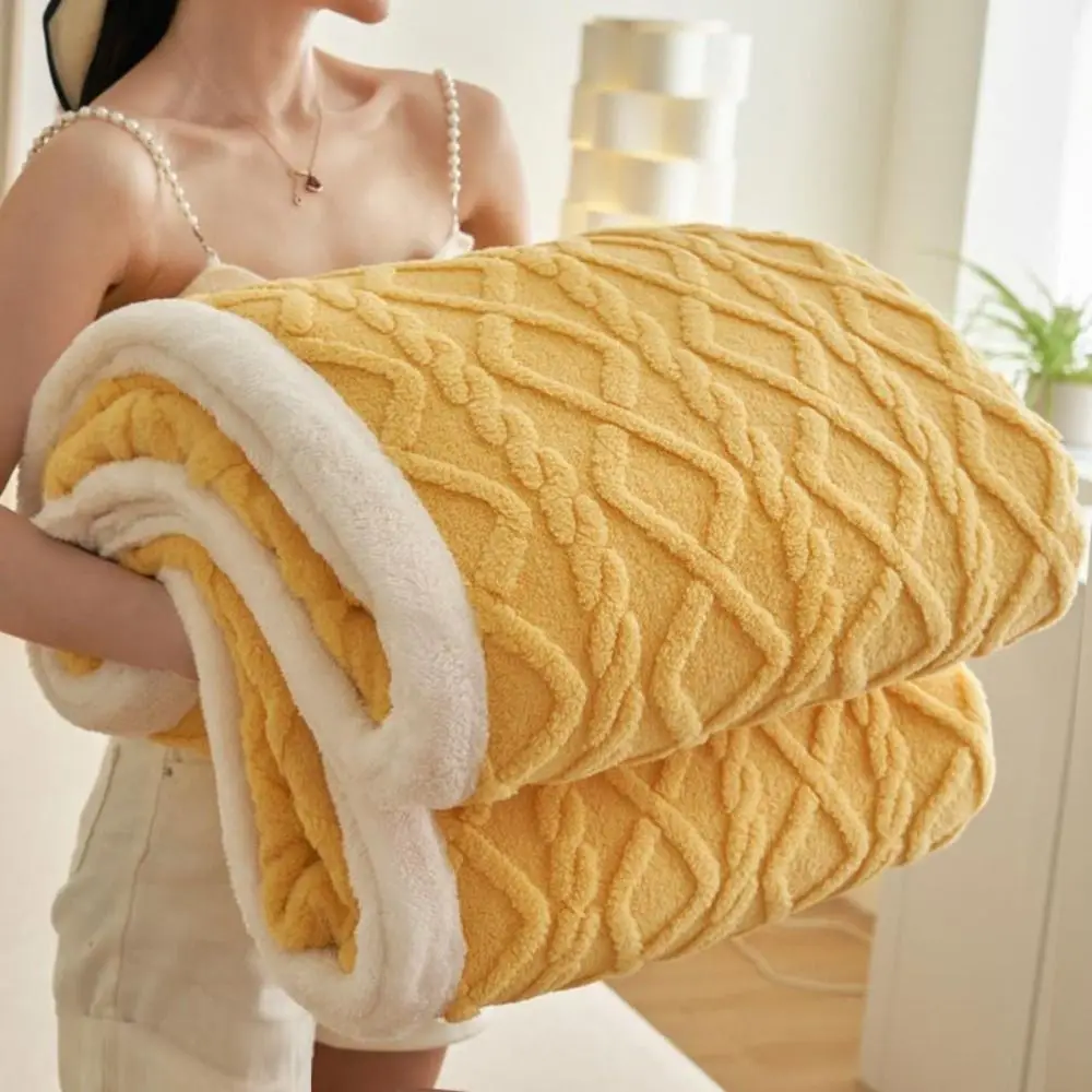 

Многофункциональное двухслойное флисовое одеяло 180*200 см, утолщенное 3D жаккардовое плюшевое одеяло, мягкое теплое зимнее одеяло