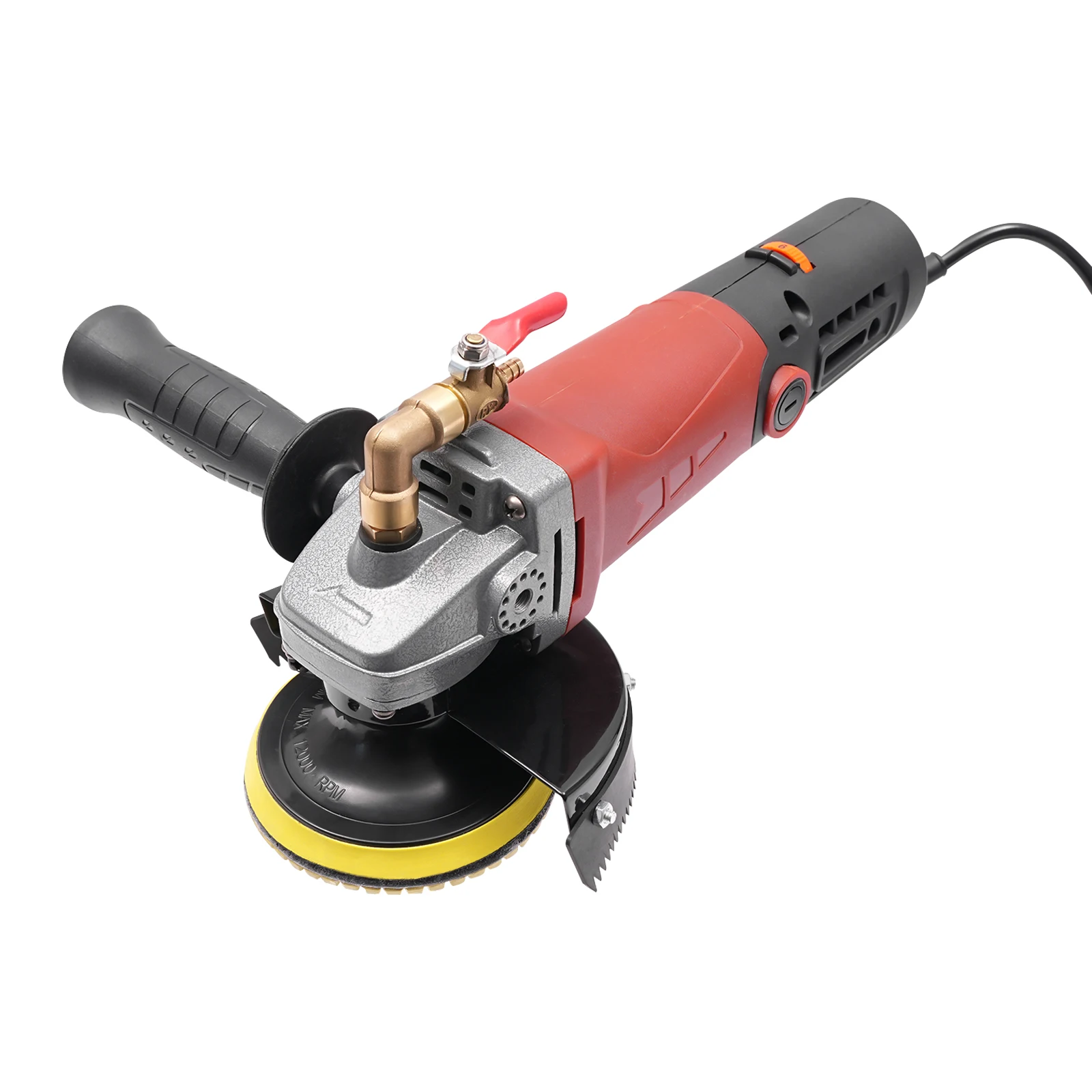 860W Handheld Wet Polisher Adjustable 6 Speed Buffing Machine  Concrete Stone Tool  for Granite/Marble Countertop