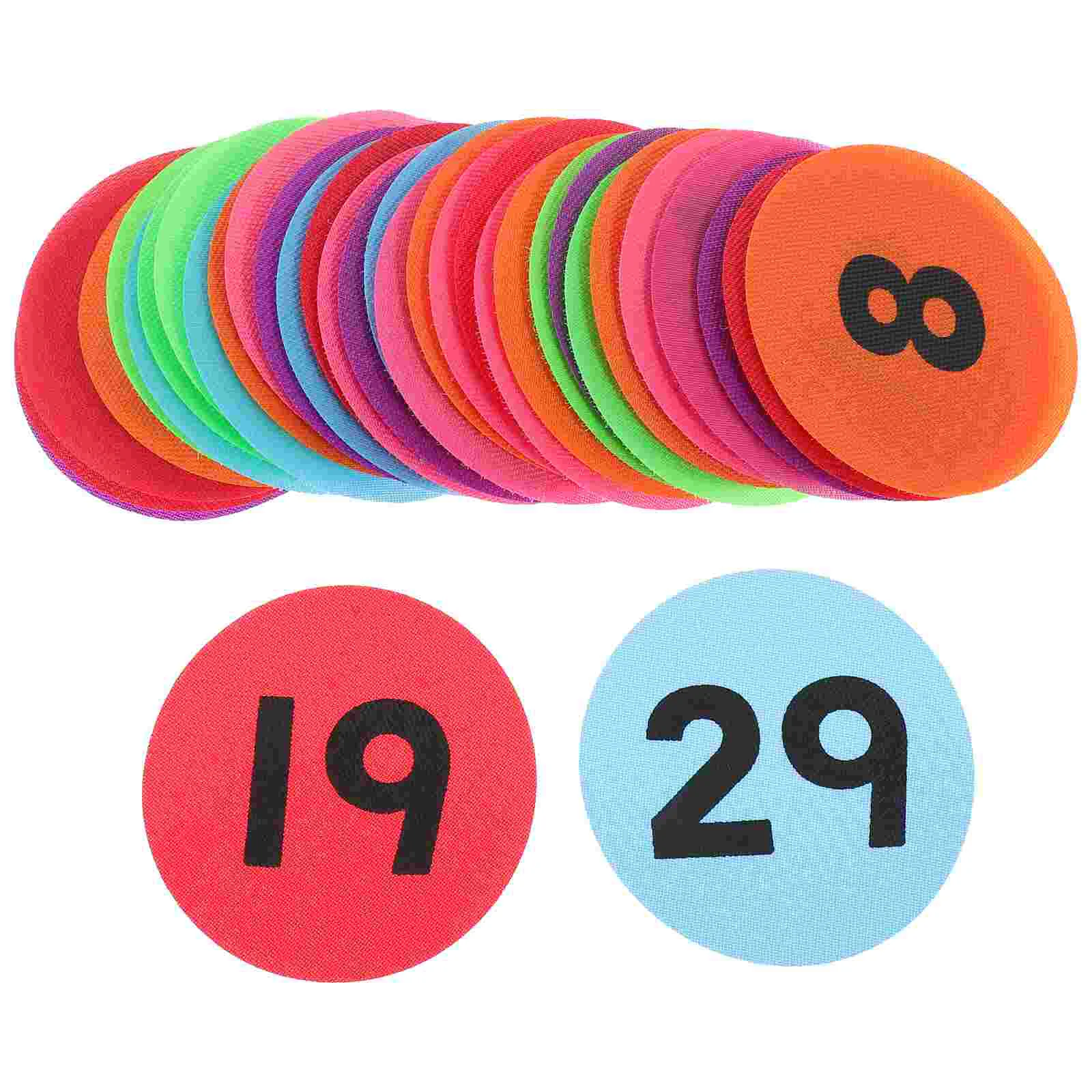 36 Pcs Stickers Carpet Markers Office Circle Rug Marking Number Nylon Decals Identification Labels