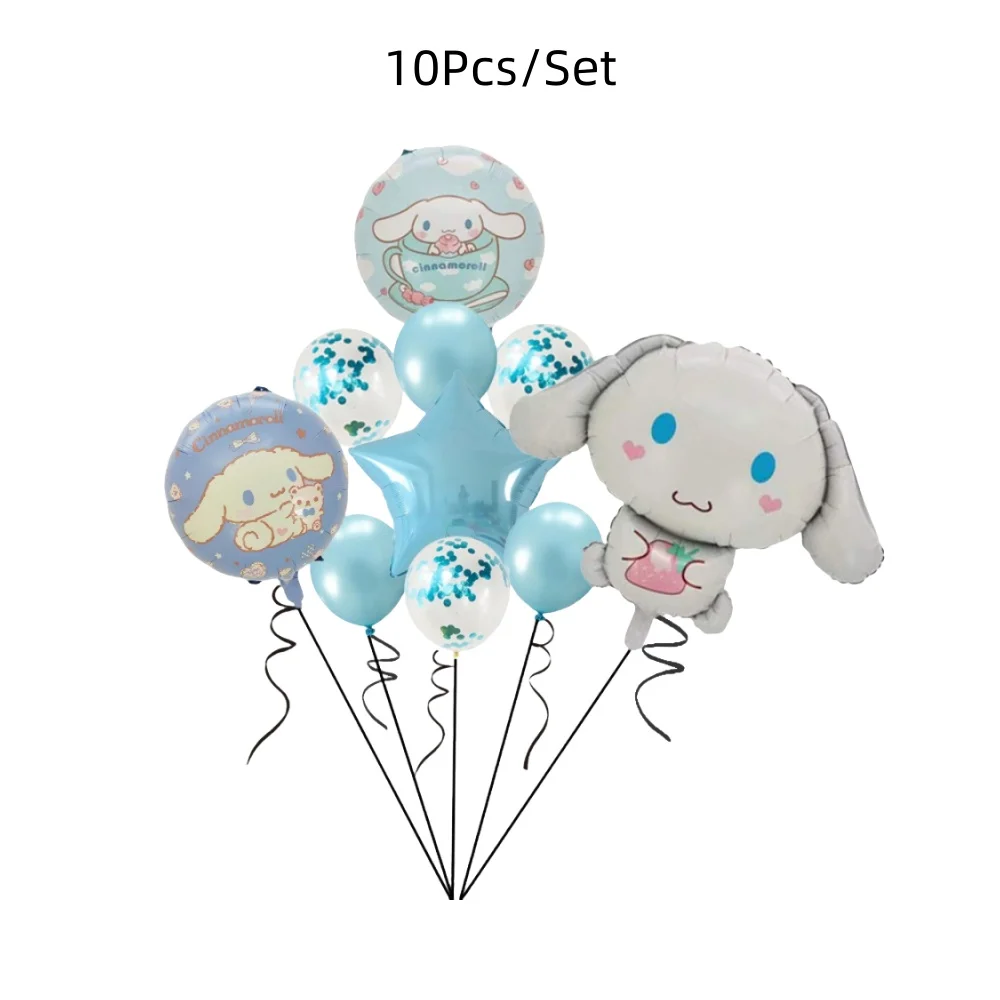 8 stuks/set HelloKitty Nieuwe Strip Macaron Kleuren ballon Verjaardagsthema Decoratie Vrouw Man Schattig 5-inch ballon