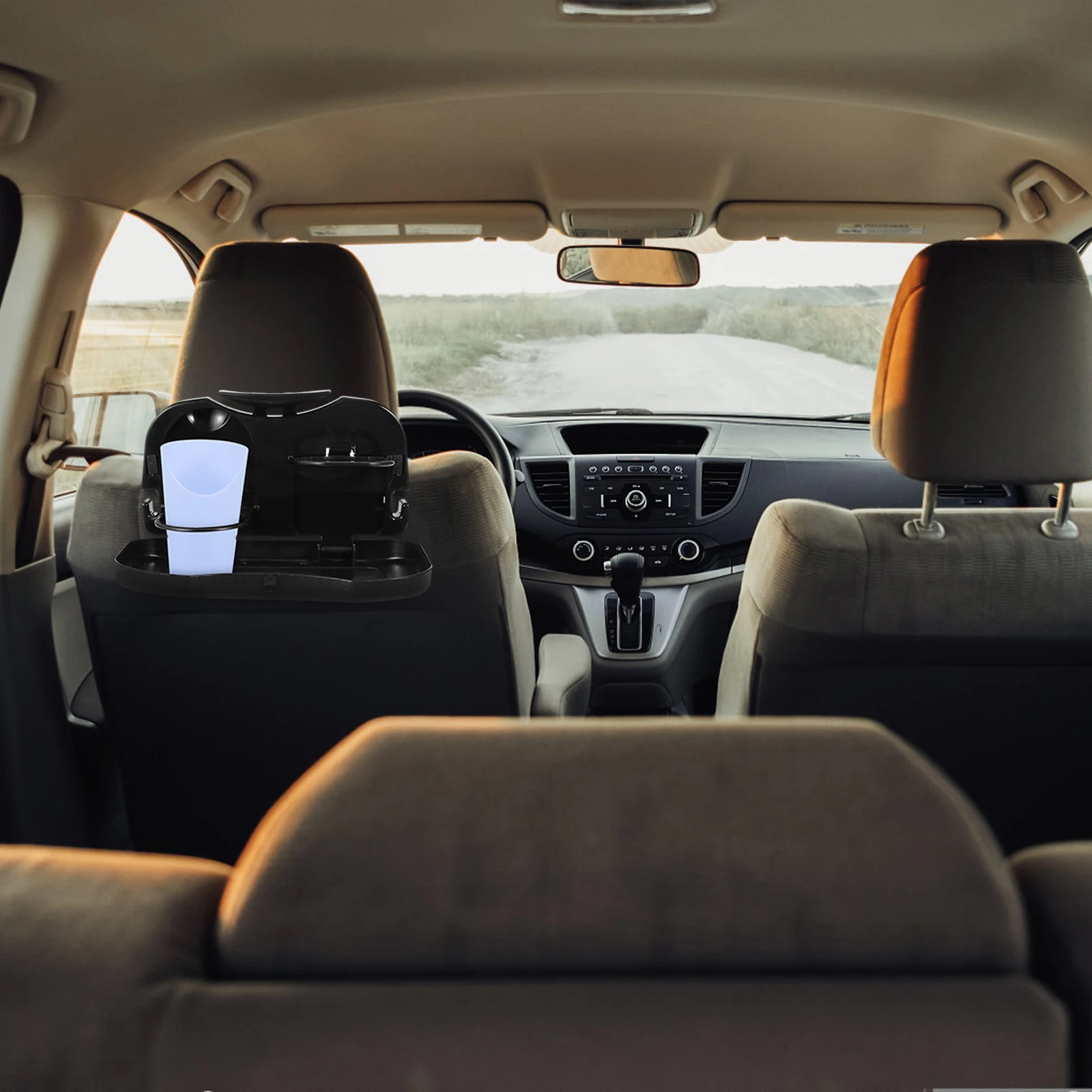 

Car Backseat Bottle Rack Tray Kids Dinner Plate Drink Cup Holder Black Storage Foldable Car Seat Accessory Vehicle Dining Table