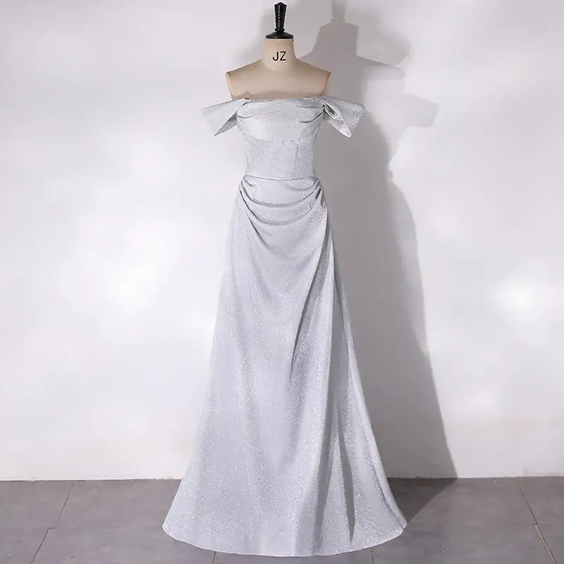 

Ashley Gloria Elegant Evening Dresses 2025 Classic Off The Shoulder Mermaid Dress Shinny Short Sharon Dresses Customized