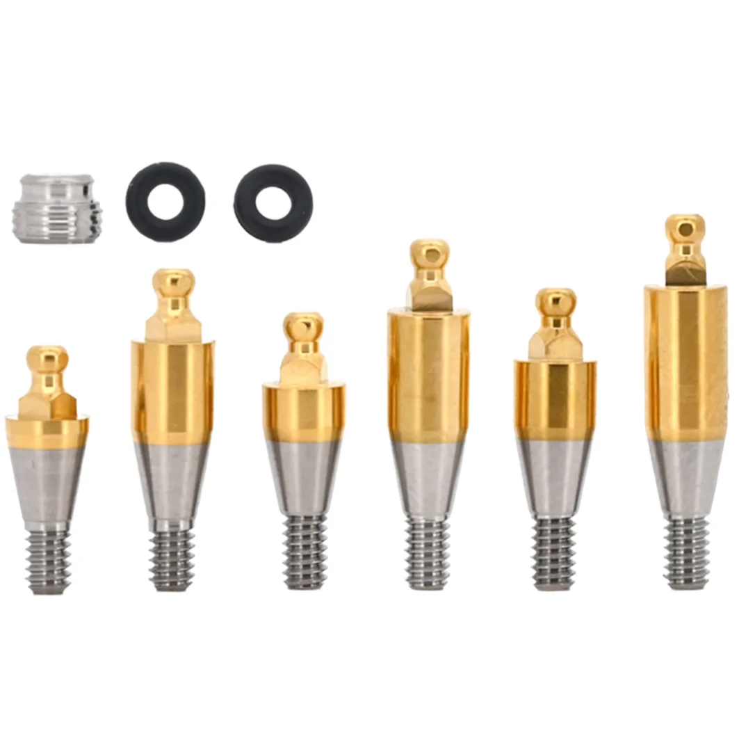 

10Pcs Compatible with Dentium Dental Implants - Ball Abutment & Female Socket Components (φ3.3/3.5/4.05/4.85mm Options)