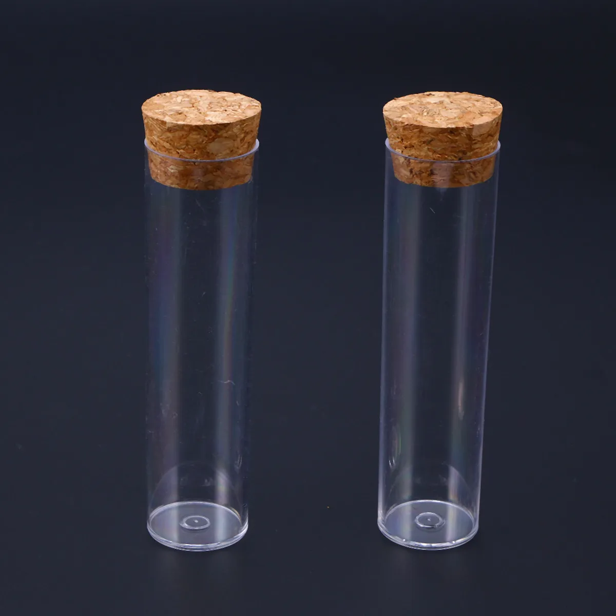 

10Pcs Test Tube Set with Wooden Corks Made of Rigid Plastic Perfect for Science Activities Growing Plants Sample Storage