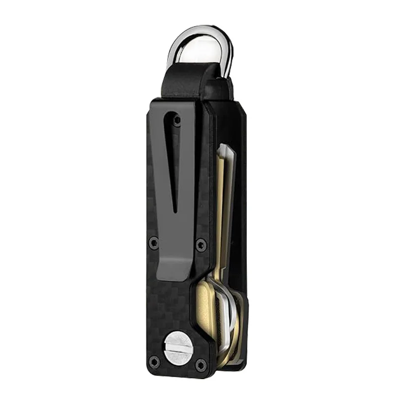 Aluminium-Schlüsselorganizer für 1-5 Schlüssel, kompakter Aluminium-Schlüsselorganizer – minimalistisches Design, ideal für den täglichen Gebrauch und besondere Anlässe.