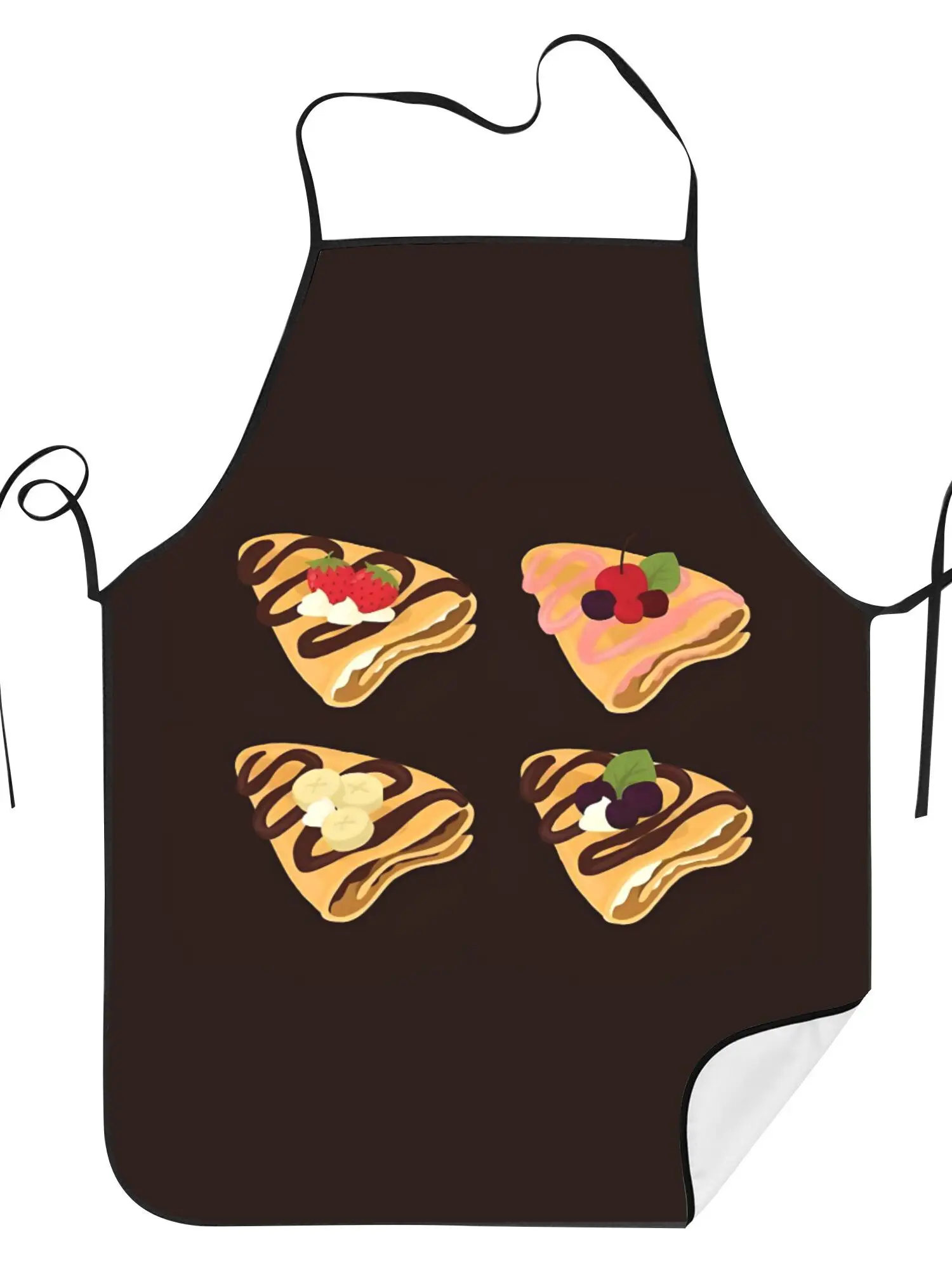 Sweet Pancake Apron, Cute Breakfast Food Pattern Kitchen Bib, Funny Cooking Gift for Women Mom Baker BBQ Baking Party Decor