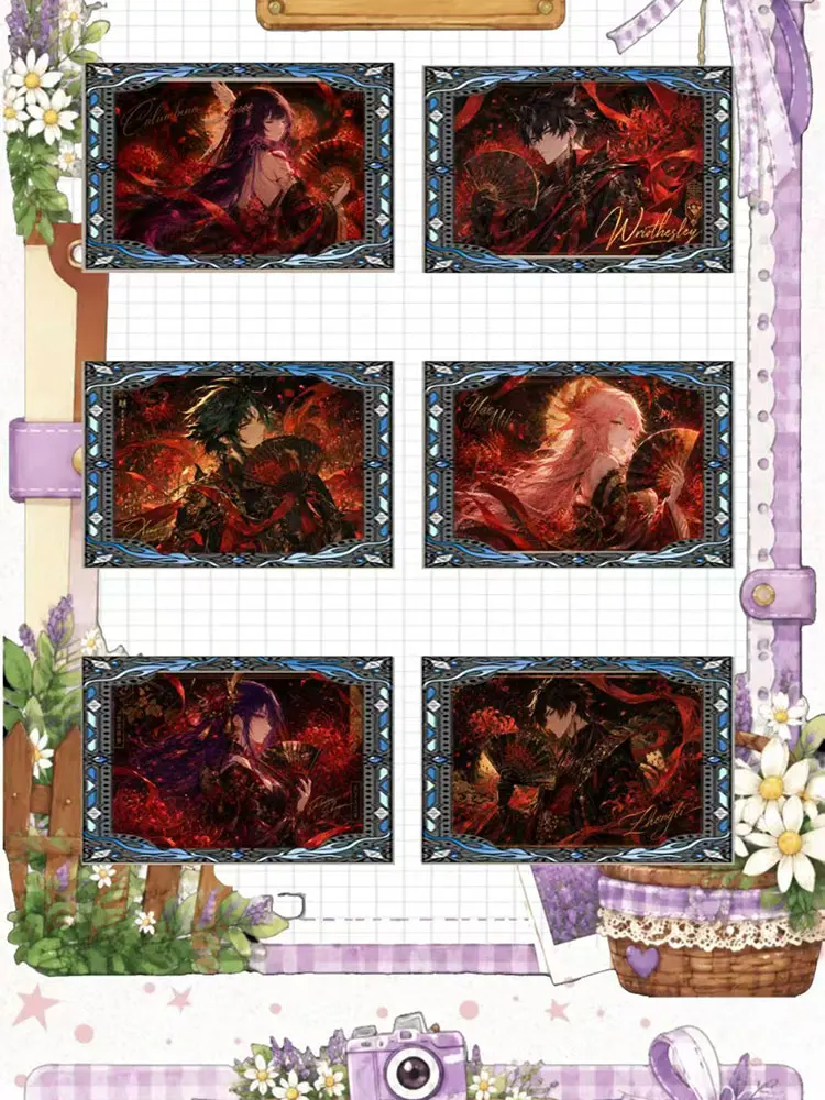 Wholesale 2026 Newest Si Ming 3 Genshin Impact A6 Acrylic Boards Character Collection Cards Party TCG Tendy Toys Birthday Gifts