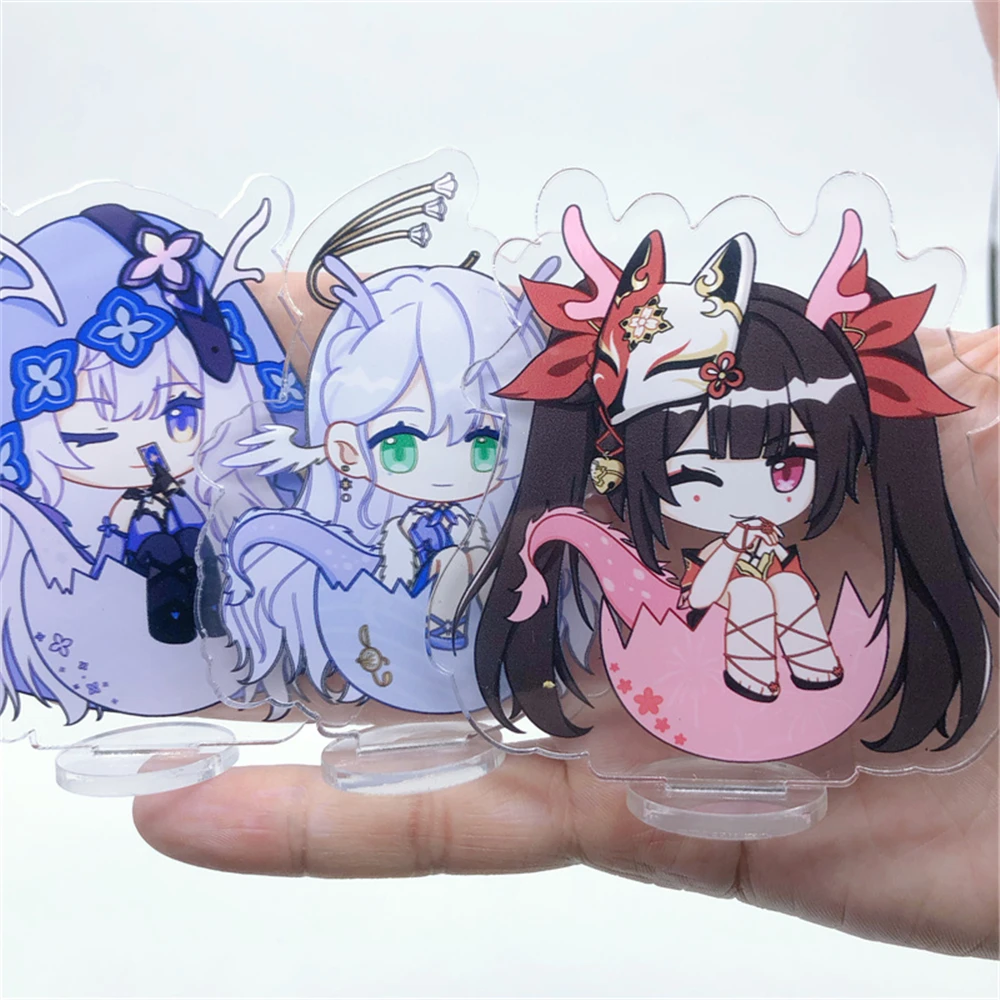 Game Honkai Star Rail Black Swan Aventurine Acheron Robin Sparkle Dr. Ratio Cosplay Figure Stand Plate Keychain Prop Accessories