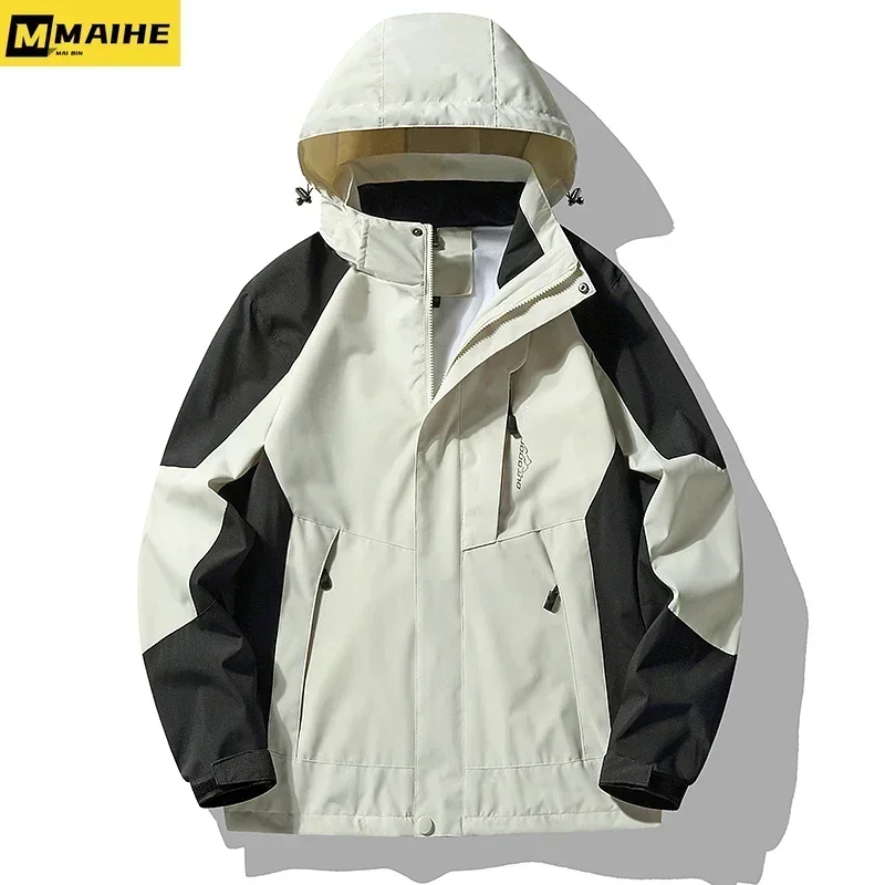 Gorpcore-Veste Coupe-Vent Imperméable pour Homme, Combinaison Coupe-Vent pour Randonnée, Camping, Pêche, Course à Pied, Mince, Vie en Plein Air, Unisexe, Mode 2024